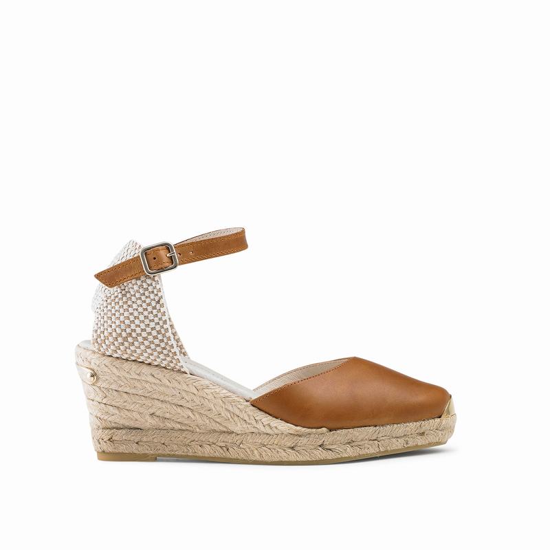 Espadryle Russell And Bromley Coco-nut Damskie Brązowe | HJE5048GF
