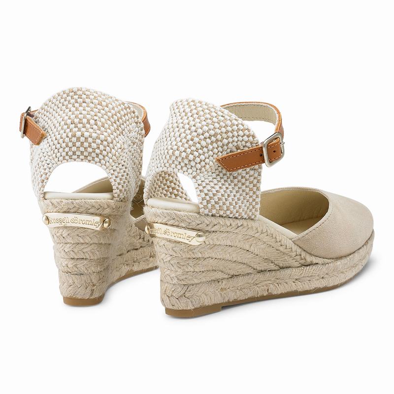 Espadryle Russell And Bromley Coco-nut Damskie Brązowe | PRJ712DH