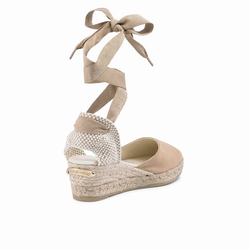 Espadryle Russell And Bromley Cocowrap Damskie Brązowe | BDS551XC
