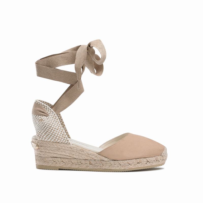 Espadryle Russell And Bromley Cocowrap Damskie Brązowe | BDS551XC