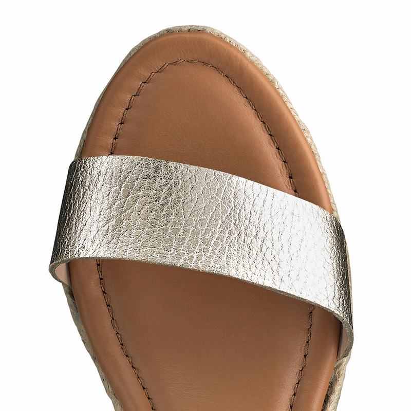 Espadryle Russell And Bromley Coin Spin Damskie Metallic | NHH52RW