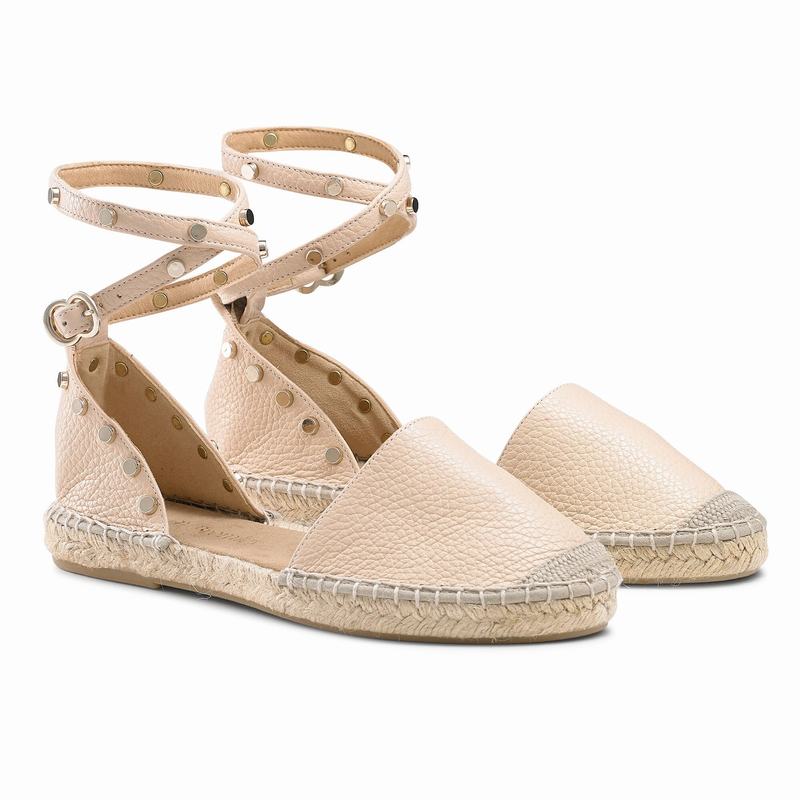 Espadryle Russell And Bromley Coin Wrap Damskie Brązowe | OTO3111MA
