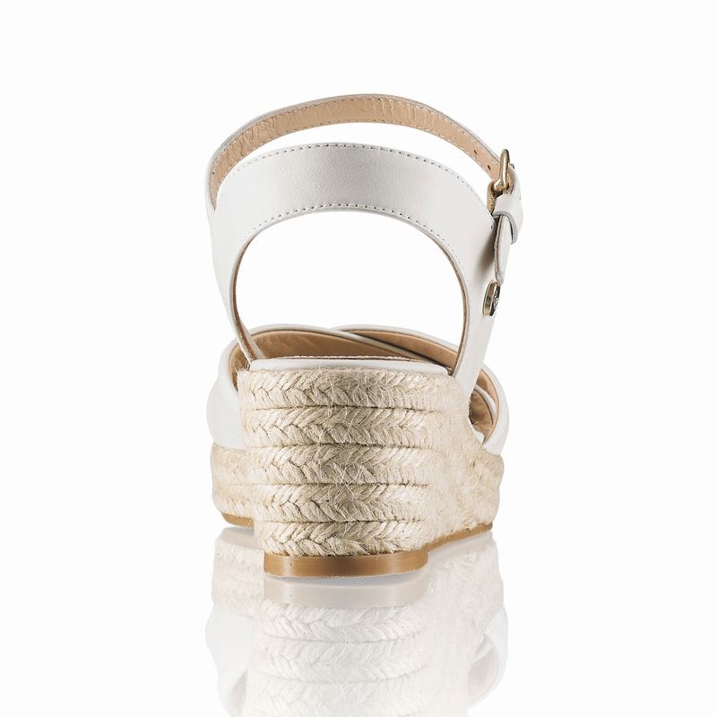 Espadryle Russell And Bromley Gelato Damskie Białe | NEY7590JN