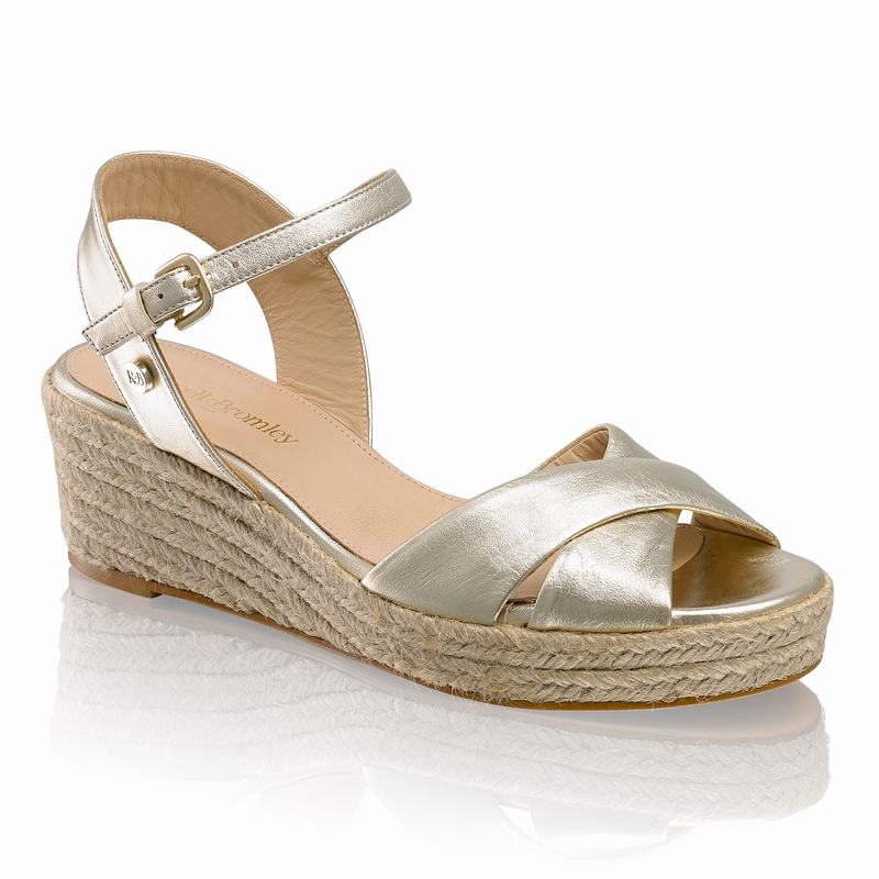 Espadryle Russell And Bromley Gelato Damskie Metallic | RTH1915ZL
