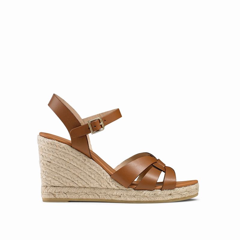 Espadryle Russell And Bromley Headspin Damskie Brązowe | KQV1579NM