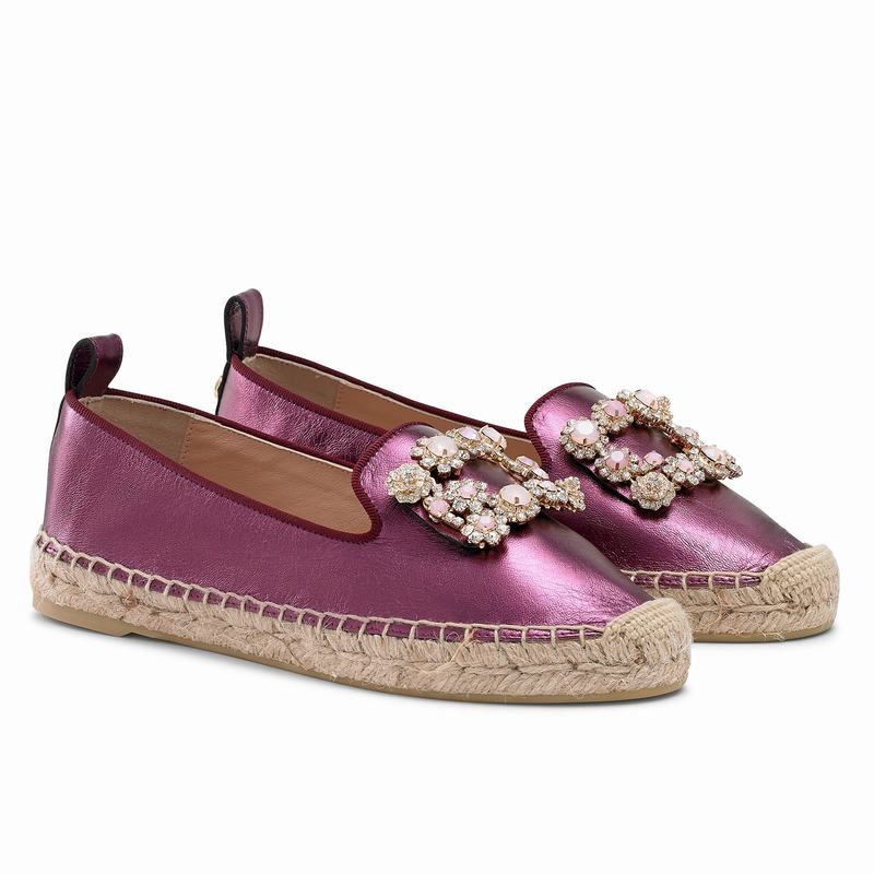 Espadryle Russell And Bromley Pocketfull Damskie Fioletowe | JBU5061NN