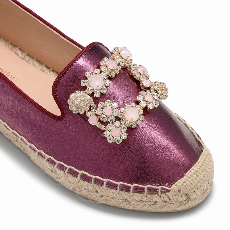 Espadryle Russell And Bromley Pocketfull Damskie Fioletowe | JBU5061NN