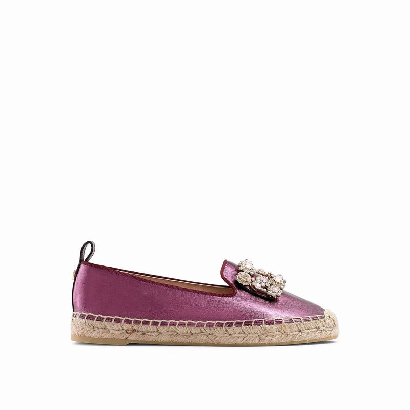 Espadryle Russell And Bromley Pocketfull Damskie Fioletowe | JBU5061NN