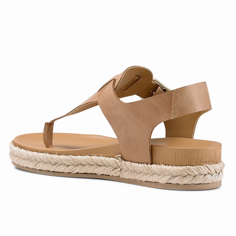 Espadryle Russell And Bromley Surfside Damskie Brązowe | DKW1719IA