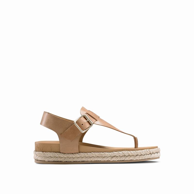 Espadryle Russell And Bromley Surfside Damskie Brązowe | DKW1719IA