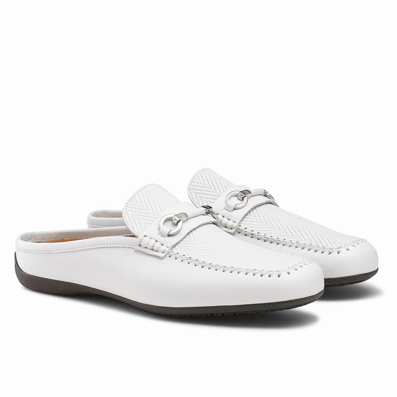 Kapcie Russell And Bromley Crossout Męskie Białe | OOF7236TC