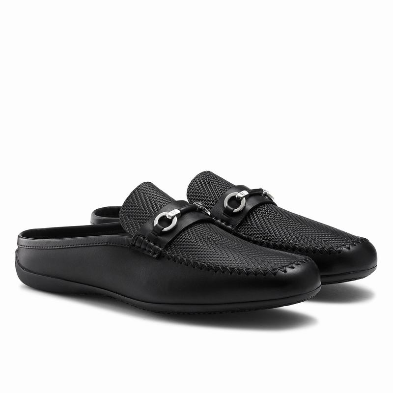 Kapcie Russell And Bromley Crossout Męskie Czarne | YRN2659GB