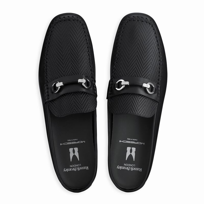 Kapcie Russell And Bromley Crossout Męskie Czarne | YRN2659GB