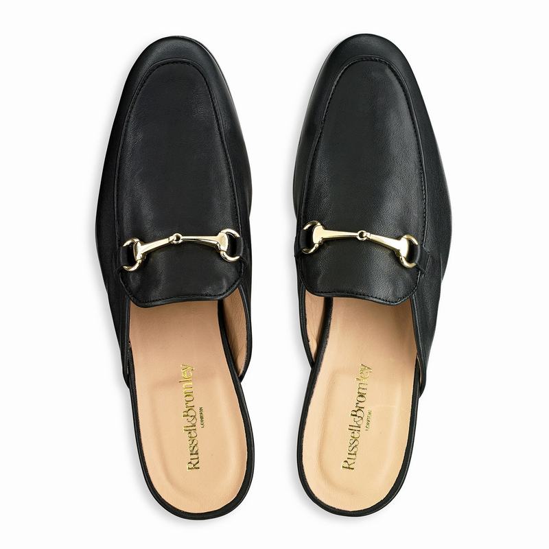 Kapcie Russell And Bromley Loaferslip Męskie Czarne | TFO4310GD
