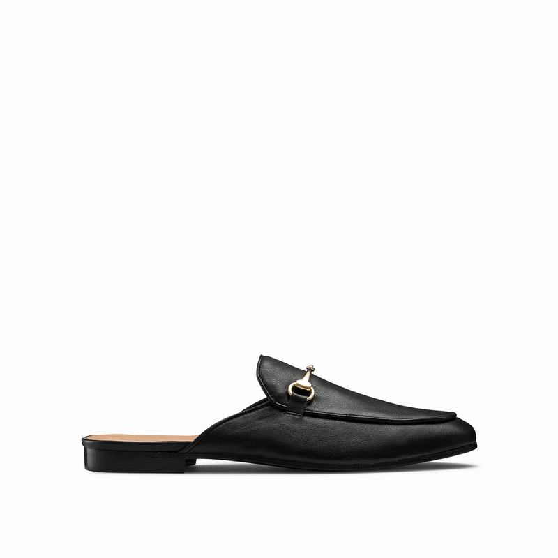 Kapcie Russell And Bromley Loaferslip Męskie Czarne | TFO4310GD