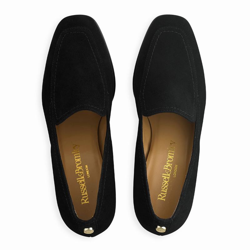 Kapcie Russell And Bromley Smokey Damskie Czarne | CSH6376KK