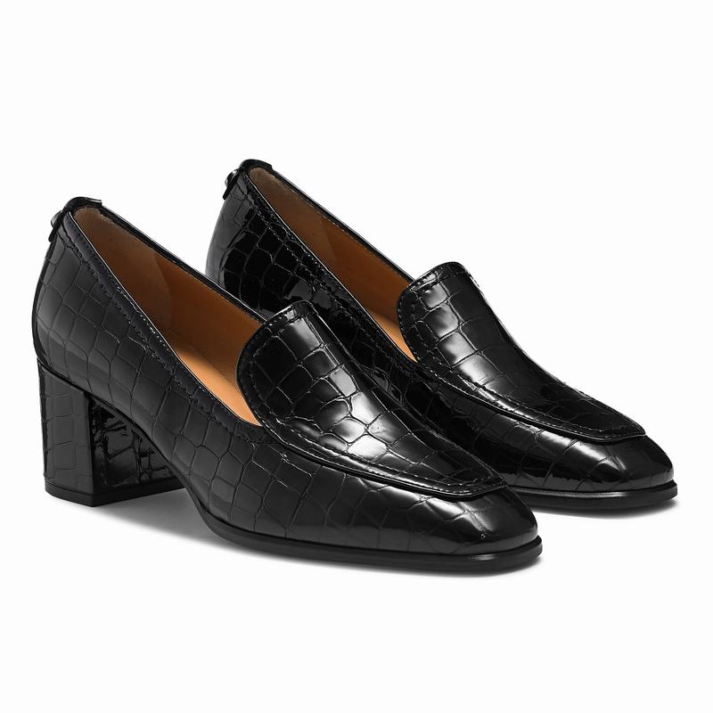 Kapcie Russell And Bromley Smokey Damskie Czarne | VBA9569WD