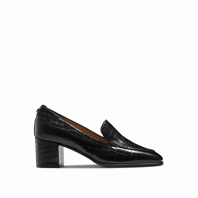 Kapcie Russell And Bromley Smokey Damskie Czarne | VBA9569WD