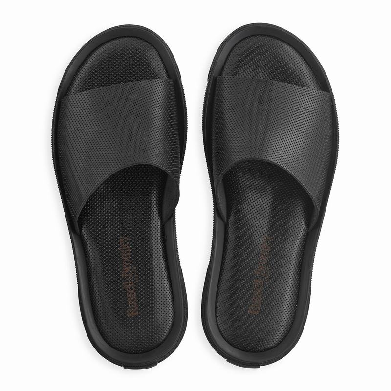 Klapki Russell And Bromley Air Męskie Czarne | HCQ9971PG