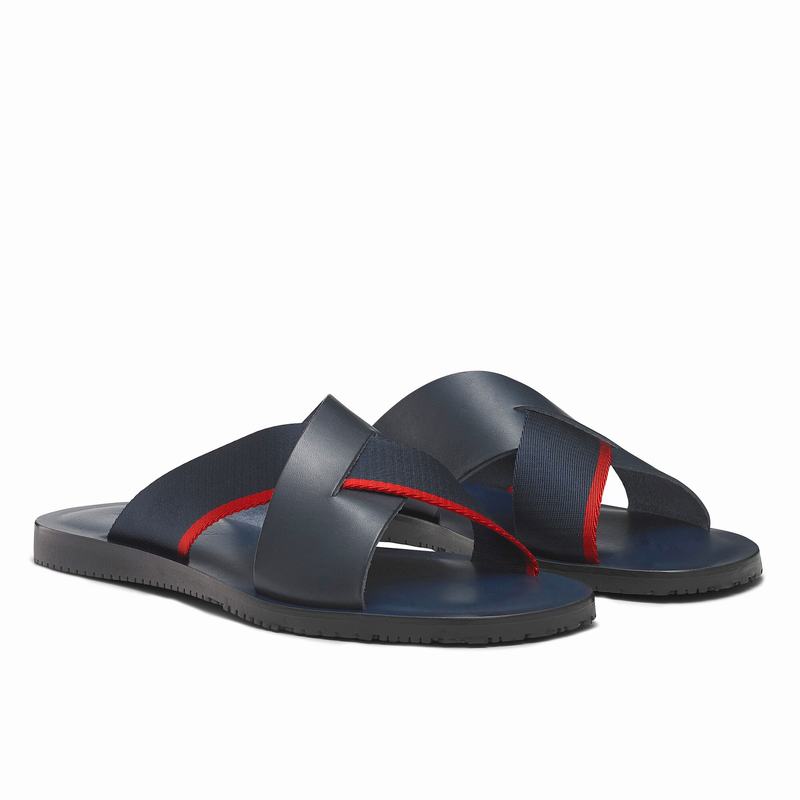 Klapki Russell And Bromley Fab Męskie Granatowe | IGW1568VO