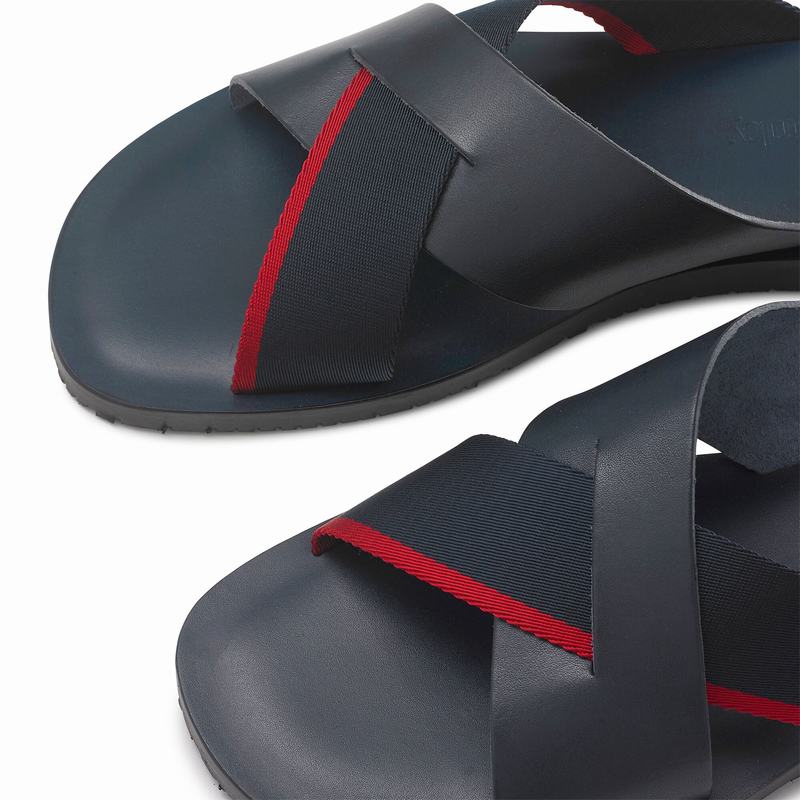 Klapki Russell And Bromley Fab Męskie Granatowe | IGW1568VO