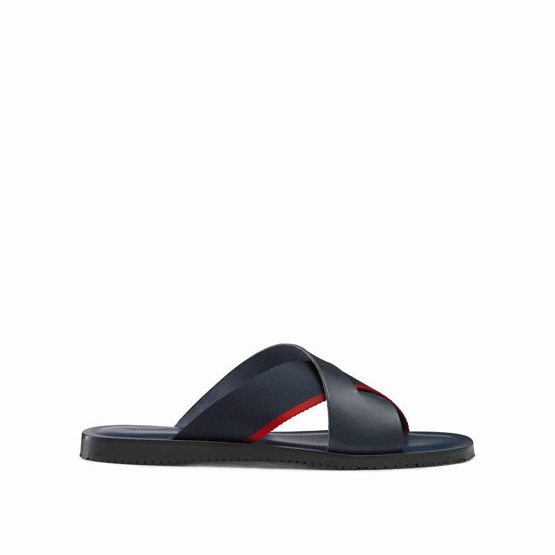 Klapki Russell And Bromley Fab Męskie Granatowe | IGW1568VO