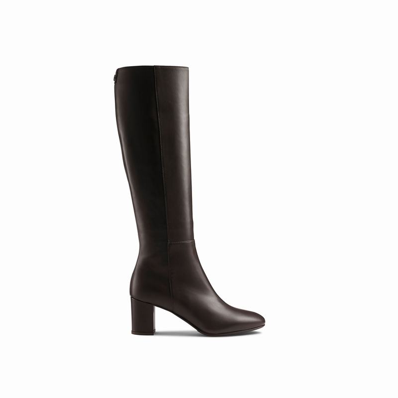 Kozaki Do Kolan Russell And Bromley Dressage Damskie Brązowe | MQX8722JY