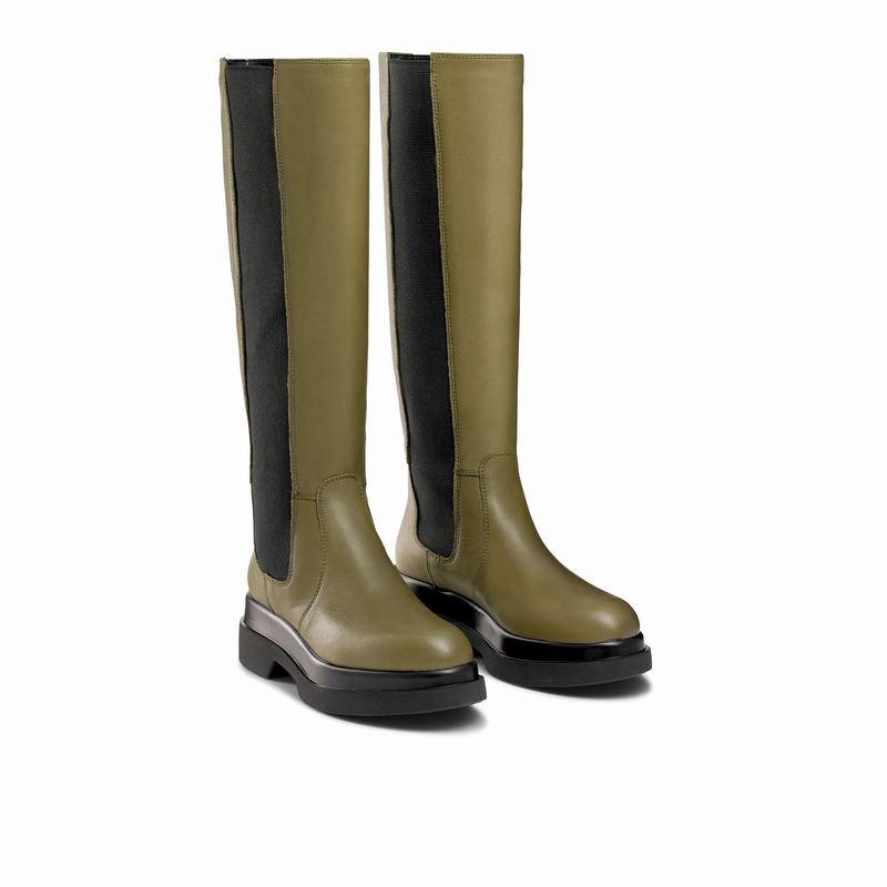 Kozaki Do Kolan Russell And Bromley Everglade Damskie Zielone | JVM548XI