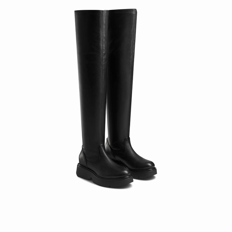 Kozaki Do Kolan Russell And Bromley Holdtight Damskie Czarne | OJS1734WC