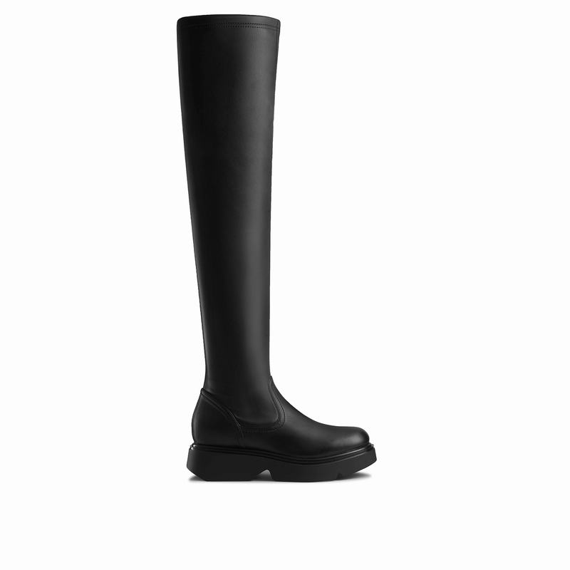 Kozaki Do Kolan Russell And Bromley Holdtight Damskie Czarne | OJS1734WC