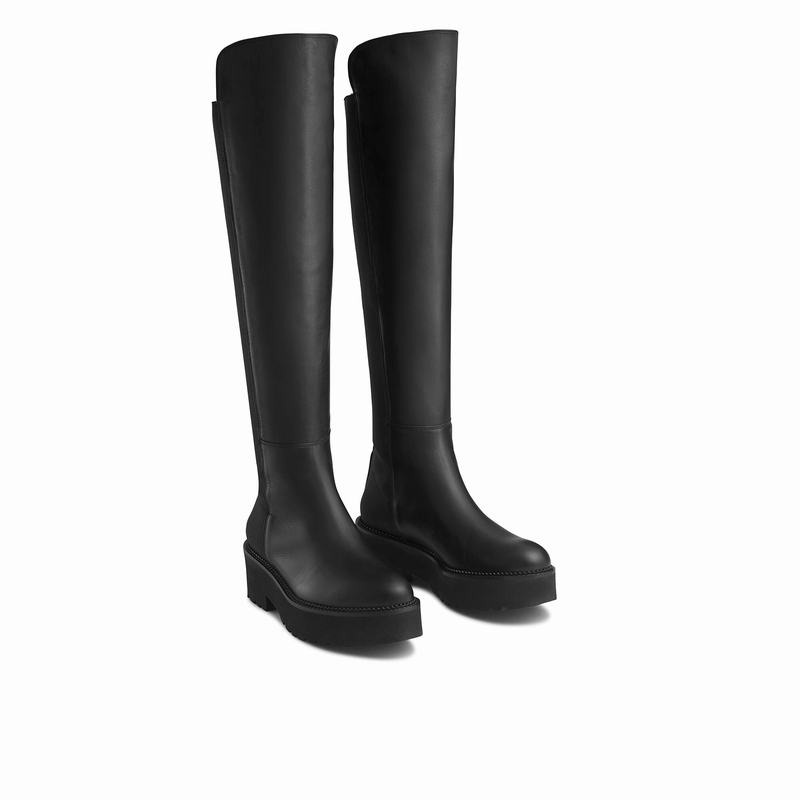 Kozaki Do Kolan Russell And Bromley Matrix Damskie Czarne | CBI1772WK
