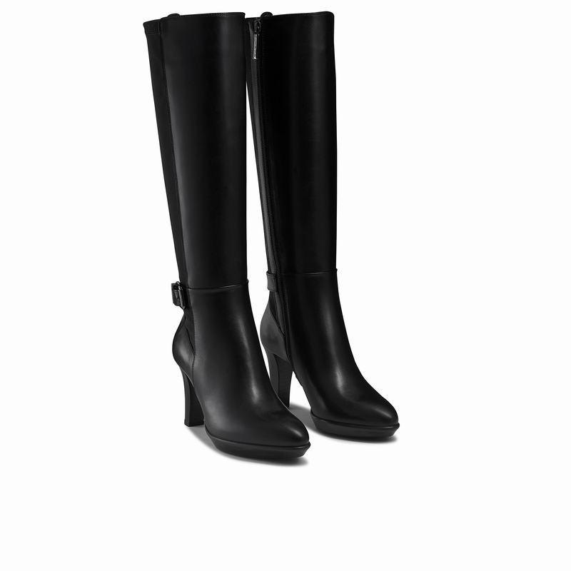 Kozaki Do Kolan Russell And Bromley Rainbow Damskie Czarne | UTE9587JC