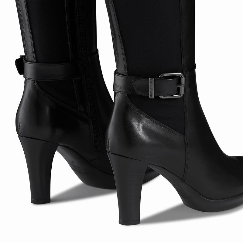 Kozaki Do Kolan Russell And Bromley Rainbow Damskie Czarne | UTE9587JC