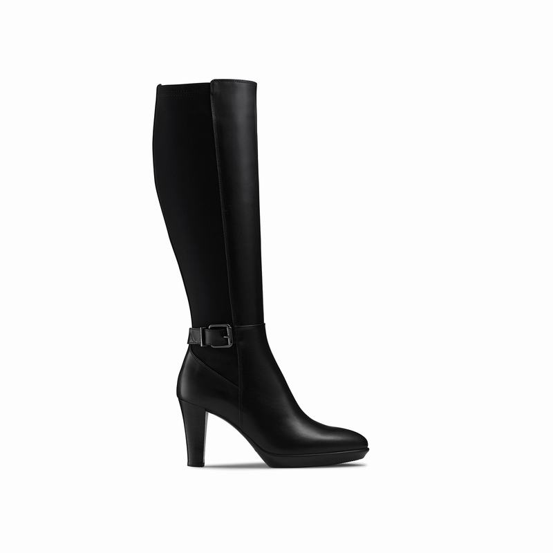 Kozaki Do Kolan Russell And Bromley Rainbow Damskie Czarne | UTE9587JC