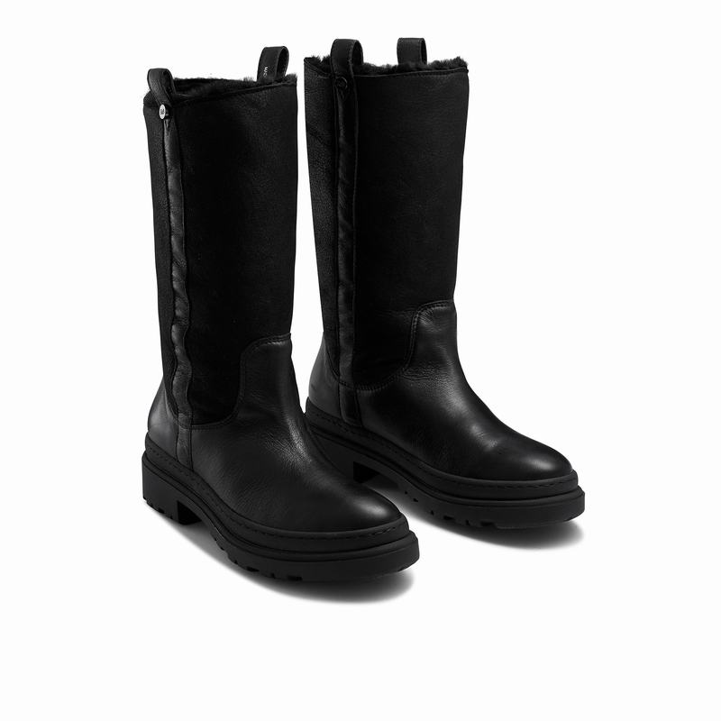 Kozaki Do Kolan Russell And Bromley Slushy Damskie Czarne | RCK8652SH