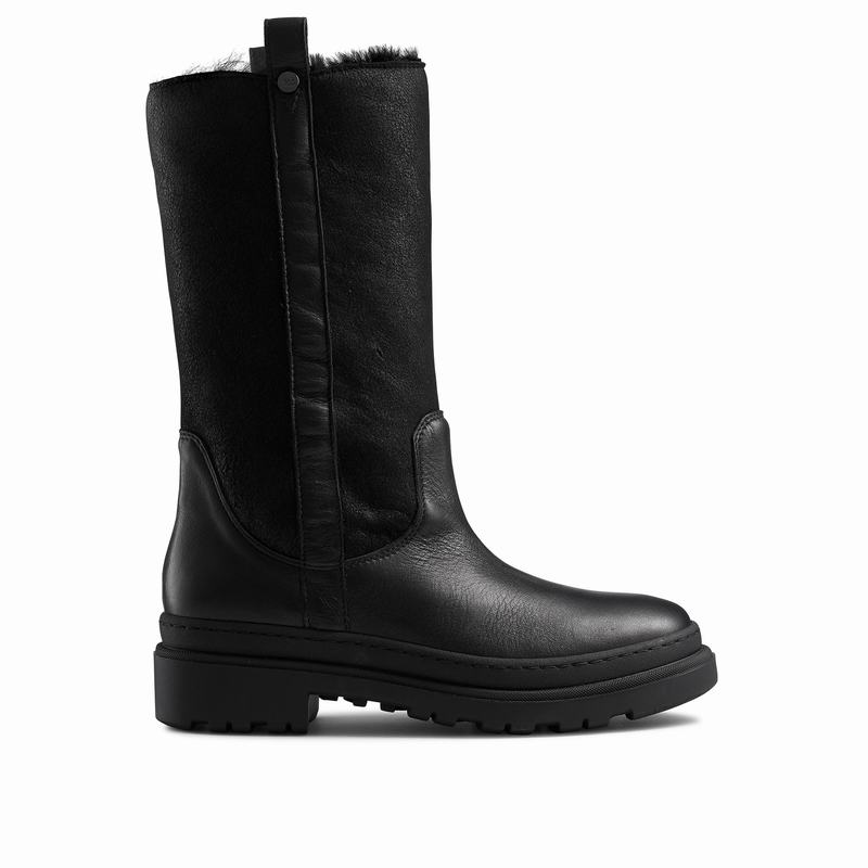 Kozaki Do Kolan Russell And Bromley Slushy Damskie Czarne | RCK8652SH