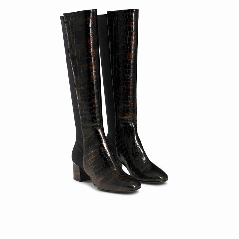 Kozaki Do Kolan Russell And Bromley Trinni Damskie Brązowe | THV5754LF