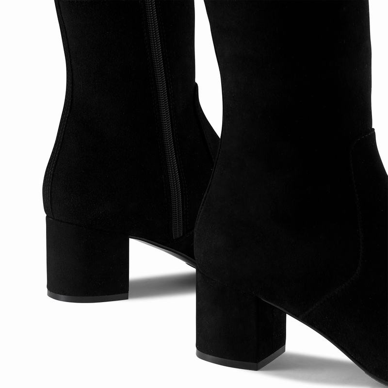 Kozaki Do Kolan Russell And Bromley Way Up Damskie Czarne | FFL5745HZ