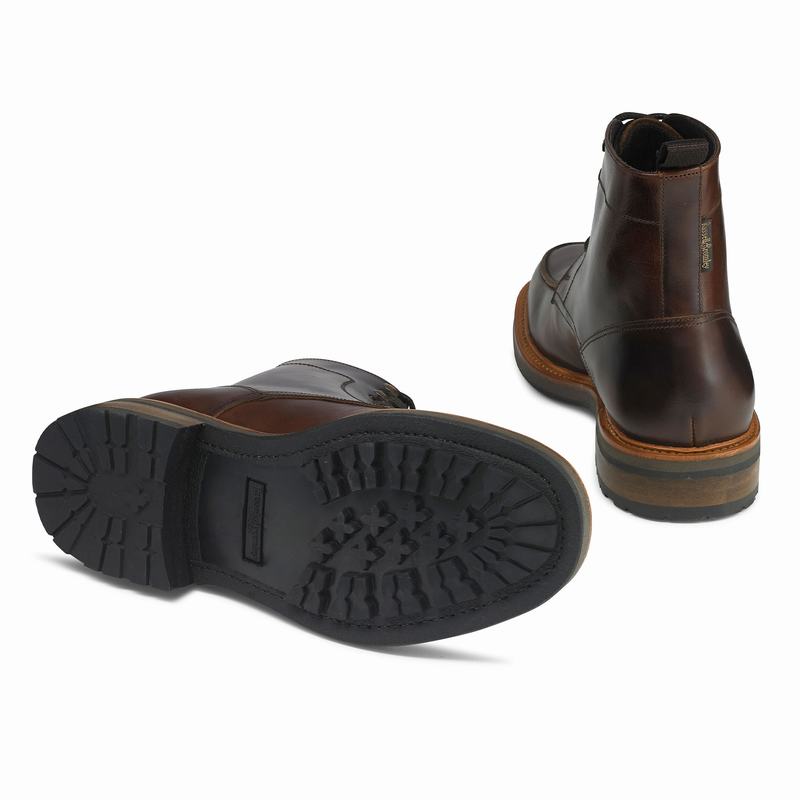 Kozaki Sznurowane Russell And Bromley Ambleside Męskie Brązowe | GRE166ME