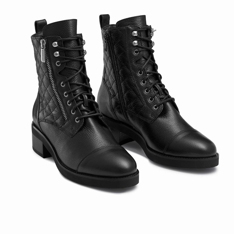 Kozaki Sznurowane Russell And Bromley Atomic Damskie Czarne | PZS8531GW