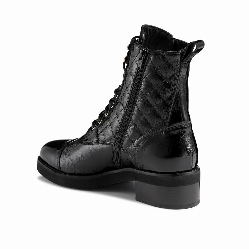 Kozaki Sznurowane Russell And Bromley Atomic Damskie Czarne | UTI3060FZ