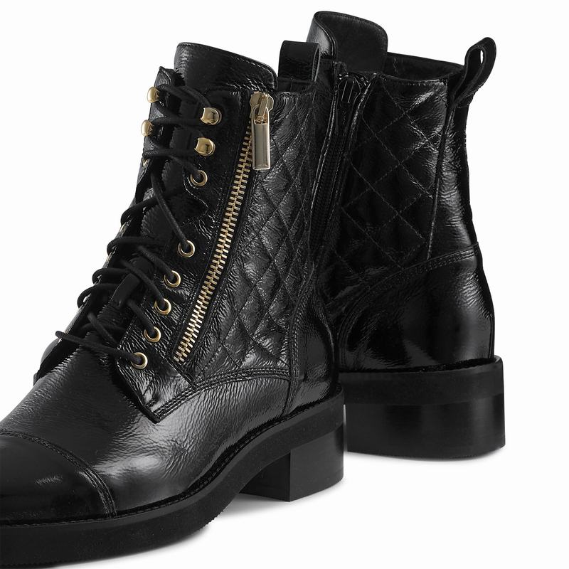 Kozaki Sznurowane Russell And Bromley Atomic Damskie Czarne | UTI3060FZ