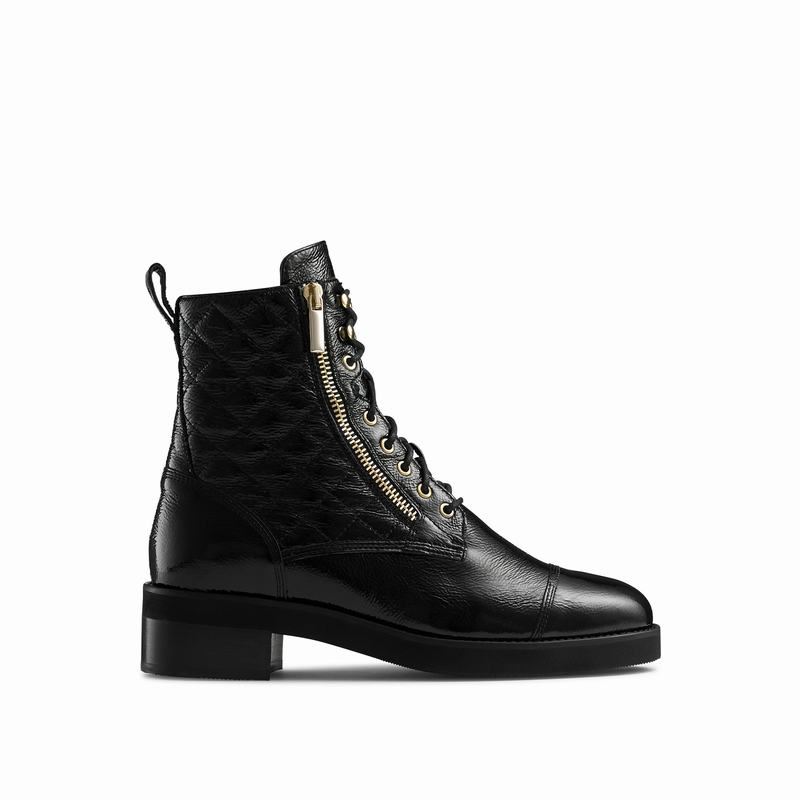 Kozaki Sznurowane Russell And Bromley Atomic Damskie Czarne | UTI3060FZ