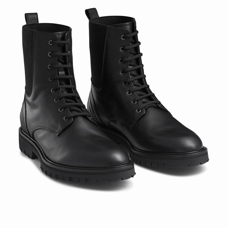 Kozaki Sznurowane Russell And Bromley Bailey Męskie Czarne | TNP2290SG