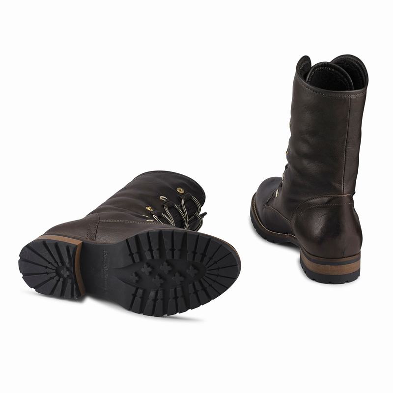 Kozaki Sznurowane Russell And Bromley Cuddly Damskie Brązowe | SMU2716AO