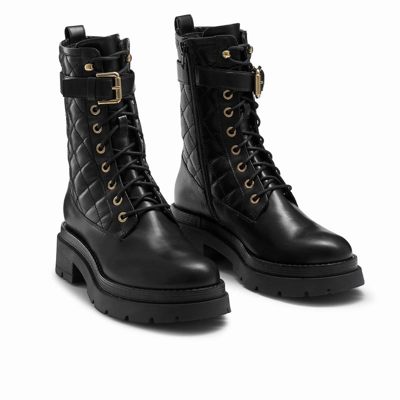 Kozaki Sznurowane Russell And Bromley Destroy Damskie Czarne | MMS9118AL