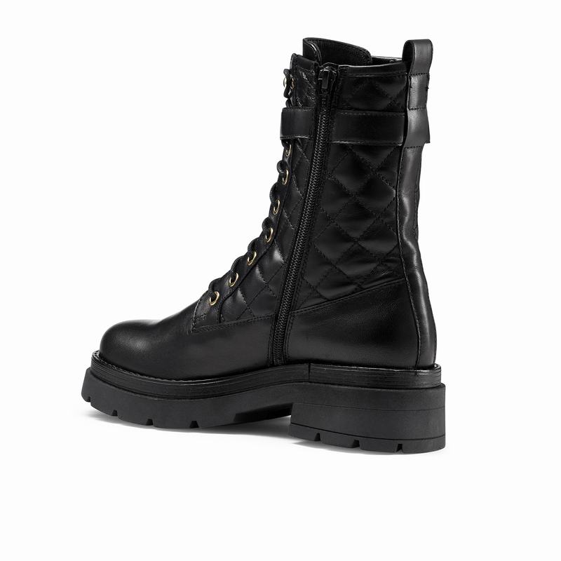 Kozaki Sznurowane Russell And Bromley Destroy Damskie Czarne | MMS9118AL