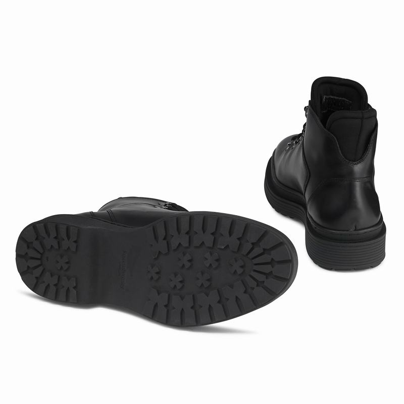 Kozaki Sznurowane Russell And Bromley Eiger Męskie Czarne | LNK6279DD