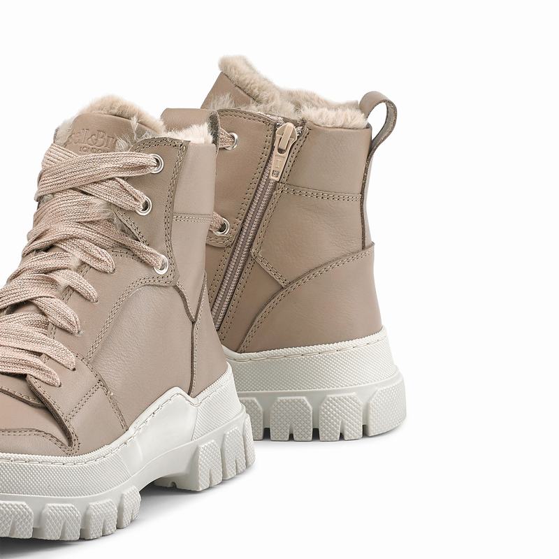 Kozaki Sznurowane Russell And Bromley Glacier Damskie Brązowe | VPX3582KX