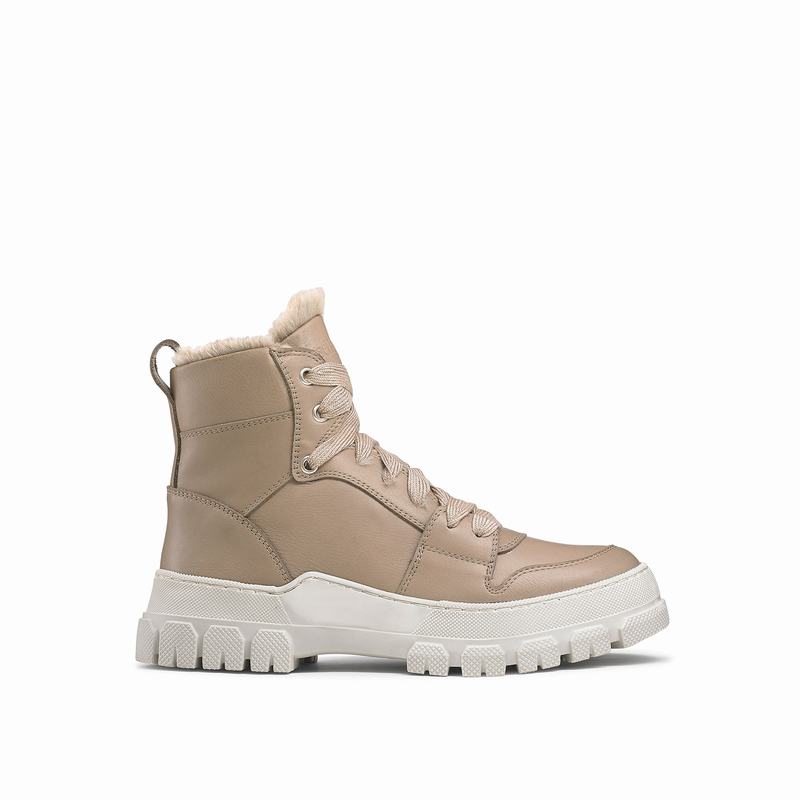Kozaki Sznurowane Russell And Bromley Glacier Damskie Brązowe | VPX3582KX
